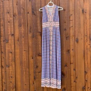 Elegant  floor length summer dress